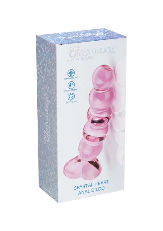 Bestel: Crystal Heart Anal Dildo by ToyJoy Glass Worxx - bij Happytoys: de erotische sex webshop | liever Happy dan Easy ⭐⭐⭐⭐⭐