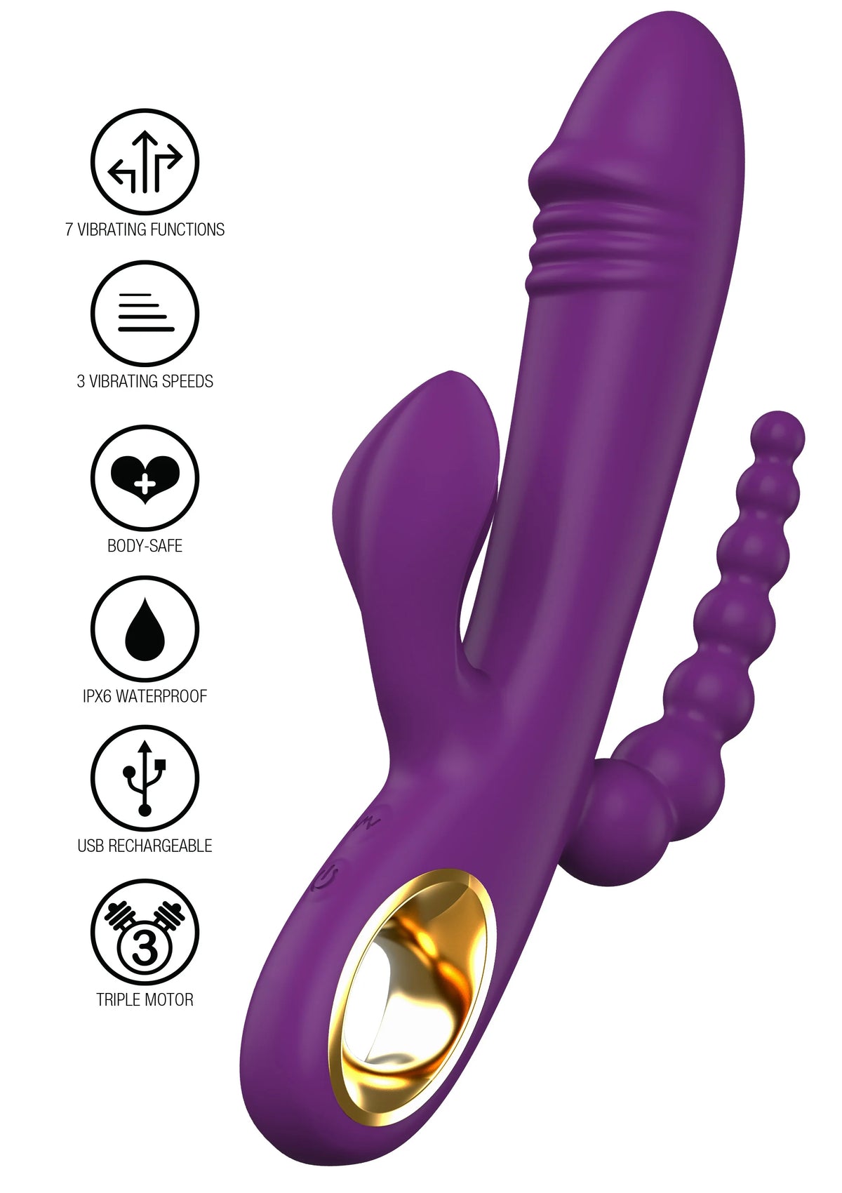 Bestel: Caleona Triple Temptation by ToyJoy Designer Edition - bij Happytoys: de erotische sex webshop | liever Happy dan Easy ⭐⭐⭐⭐⭐