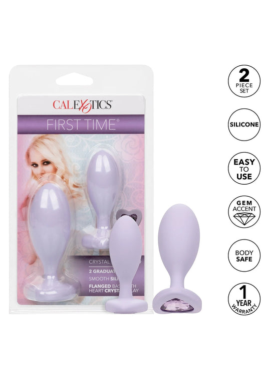 Bestel: First Time Crystal Booty Duo - bij Happytoys: de erotische sex webshop | liever Happy dan Easy โญโญโญโญโญ