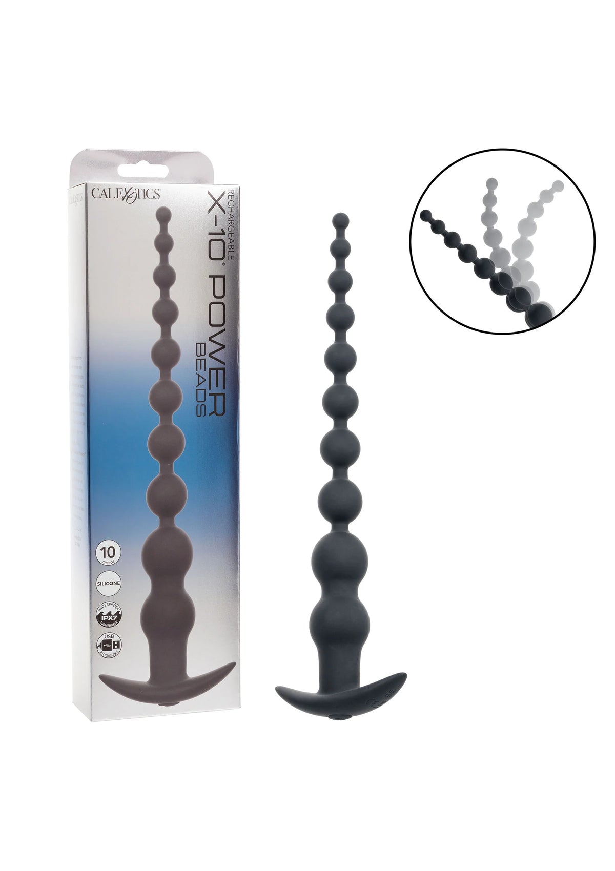 Bestel: Rechargeable X - 10 Power Beads by CalExotics Beads - bij Happytoys: de erotische sex webshop | liever Happy dan Easy ⭐⭐⭐⭐⭐