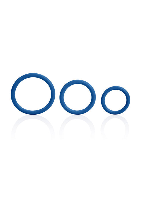 Bestel: Tri - Rings by CalExotics Rings - bij Happytoys: de erotische sex webshop | liever Happy dan Easy ⭐⭐⭐⭐⭐ - Blauw - 12720 - BLUE
