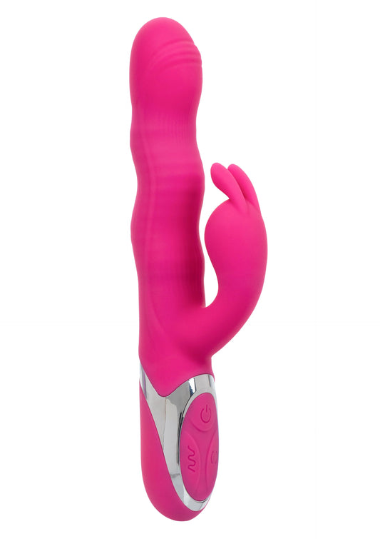 Bestel: Wave Action Bunny by CalExotics Enchanted - bij Happytoys: de erotische sex webshop | liever Happy dan Easy ⭐⭐⭐⭐⭐ - Default Title - 14099 - PINK