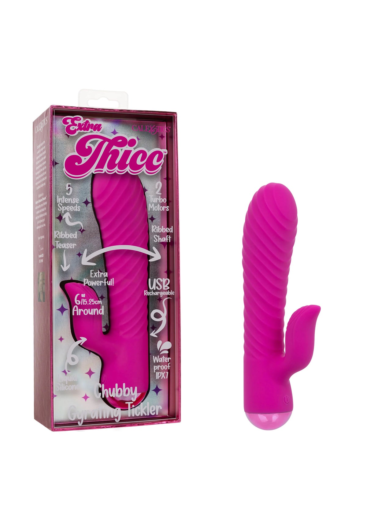 Bestel: Thicc Chubby Gyrating Tickler by CalExotics Thicc - bij Happytoys: de erotische sex webshop | liever Happy dan Easy ⭐⭐⭐⭐⭐
