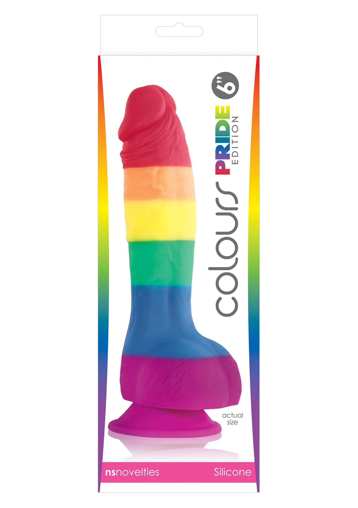 Bestel: Colours Pride Edition 6' Dong by NS Novelties - bij Happytoys: de erotische sex webshop | liever Happy dan Easy ⭐⭐⭐⭐⭐