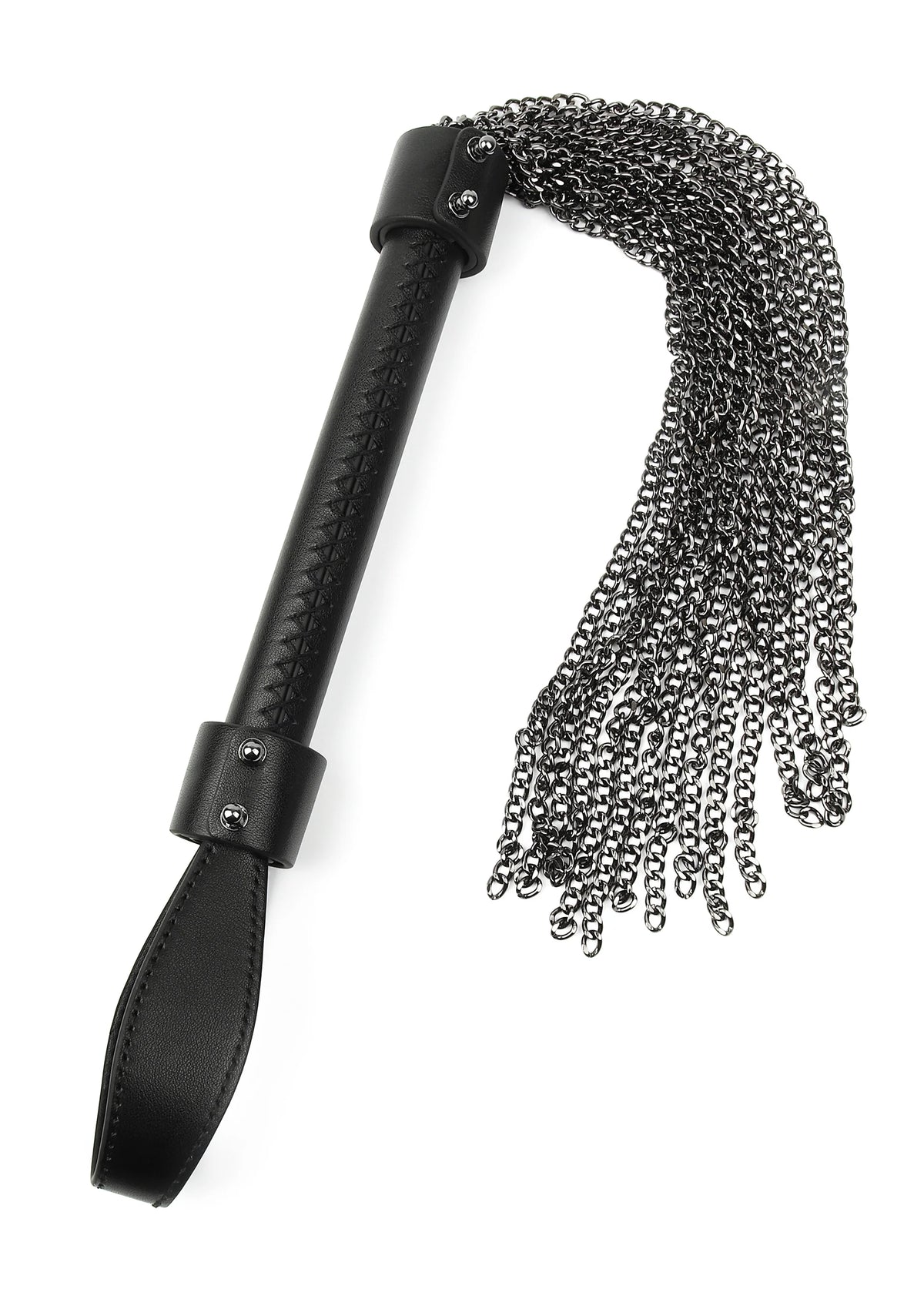 Bestel: Genuine Leather Chain Whip by Hidden Desire Master - bij Happytoys: de erotische sex webshop | liever Happy dan Easy ⭐⭐⭐⭐⭐