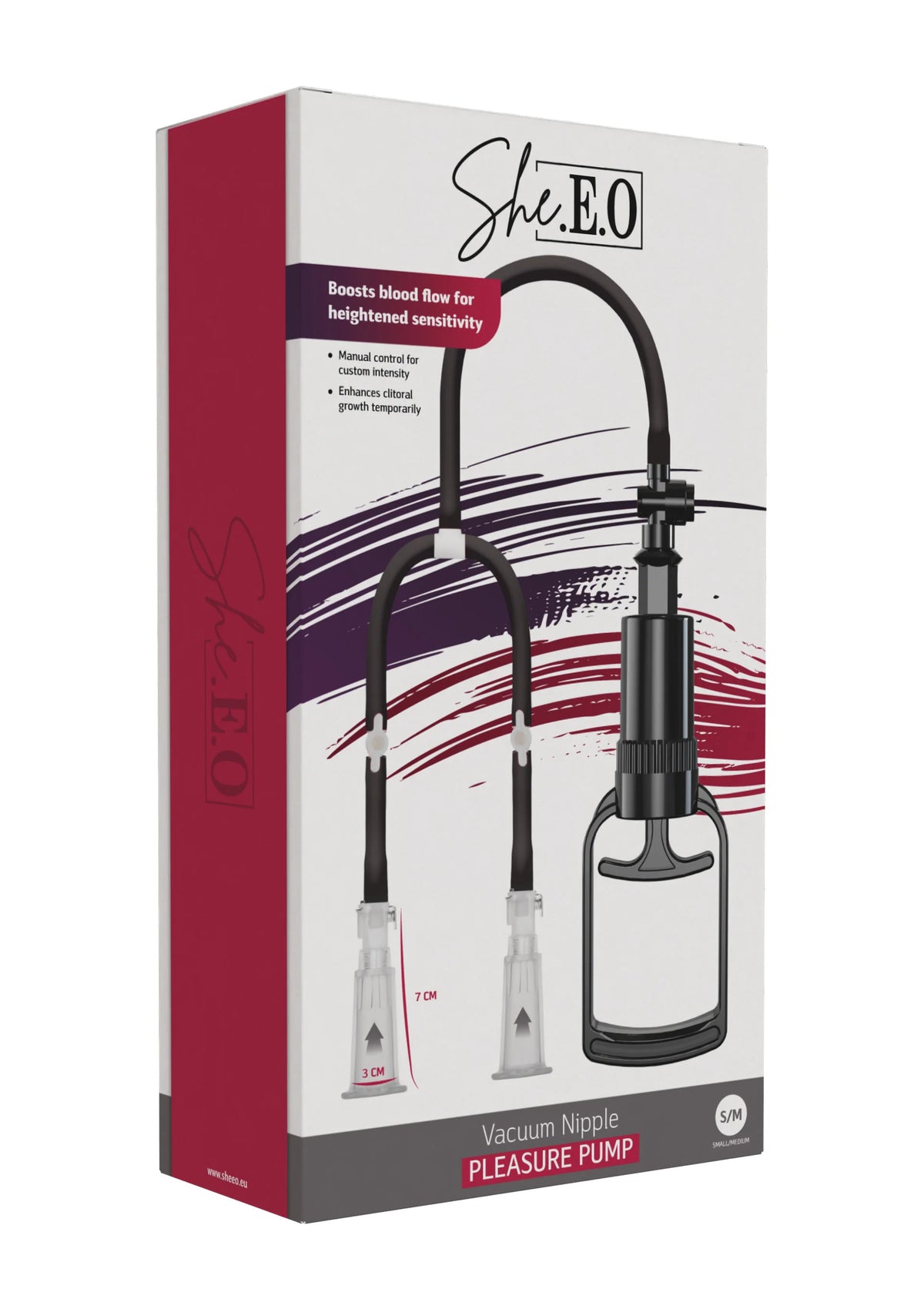 Bestel: Vacuum Nipple Pleasure Pump S/M by She.E.O. - bij Happytoys: de erotische sex webshop | liever Happy dan Easy ⭐⭐⭐⭐⭐