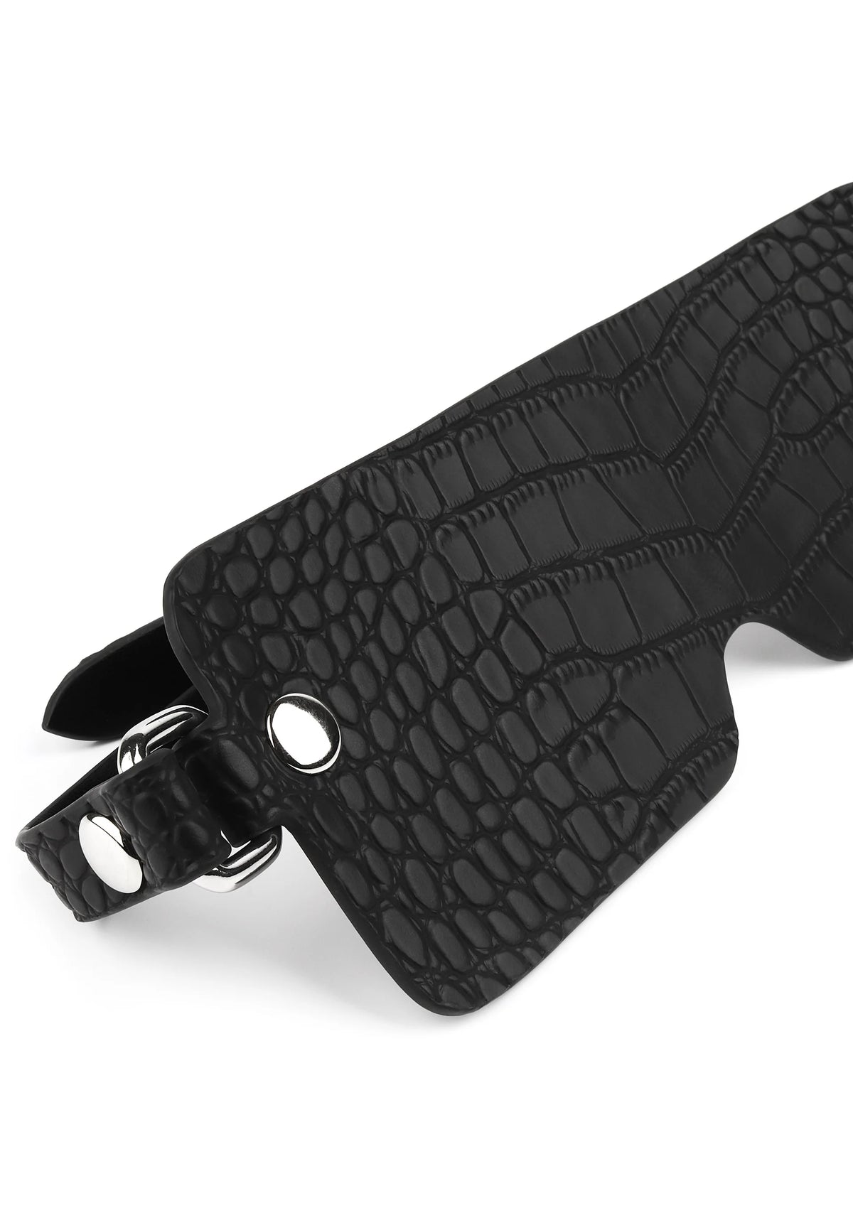 Bestel: Croc - Embossed Blindfold by Feros Avanza - bij Happytoys: de erotische sex webshop | liever Happy dan Easy ⭐⭐⭐⭐⭐