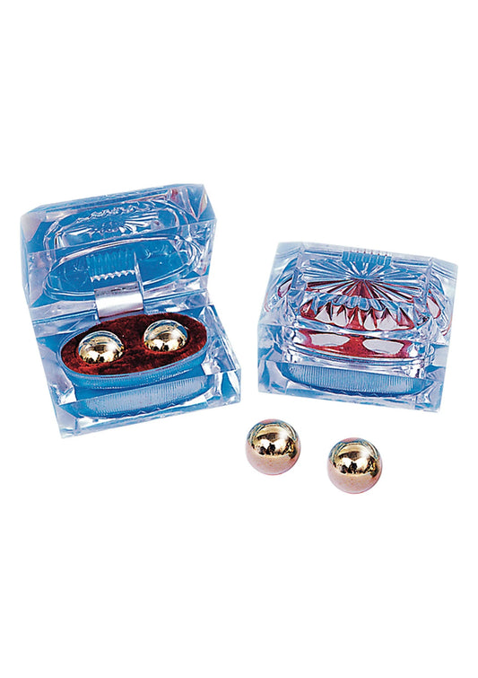 Bestel: Ben Wa Gold Balls by Seven Creations - bij Happytoys: de erotische sex webshop | liever Happy dan Easy ⭐⭐⭐⭐⭐ - Default Title - 25033 - GOLD