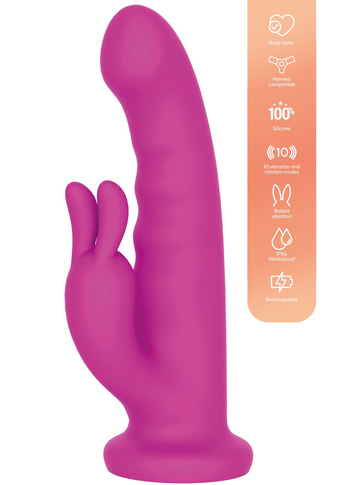 Bestel: Rotating Rabbit Vibrator by Playhouse Delight - bij Happytoys: de erotische sex webshop | liever Happy dan Easy ⭐⭐⭐⭐⭐