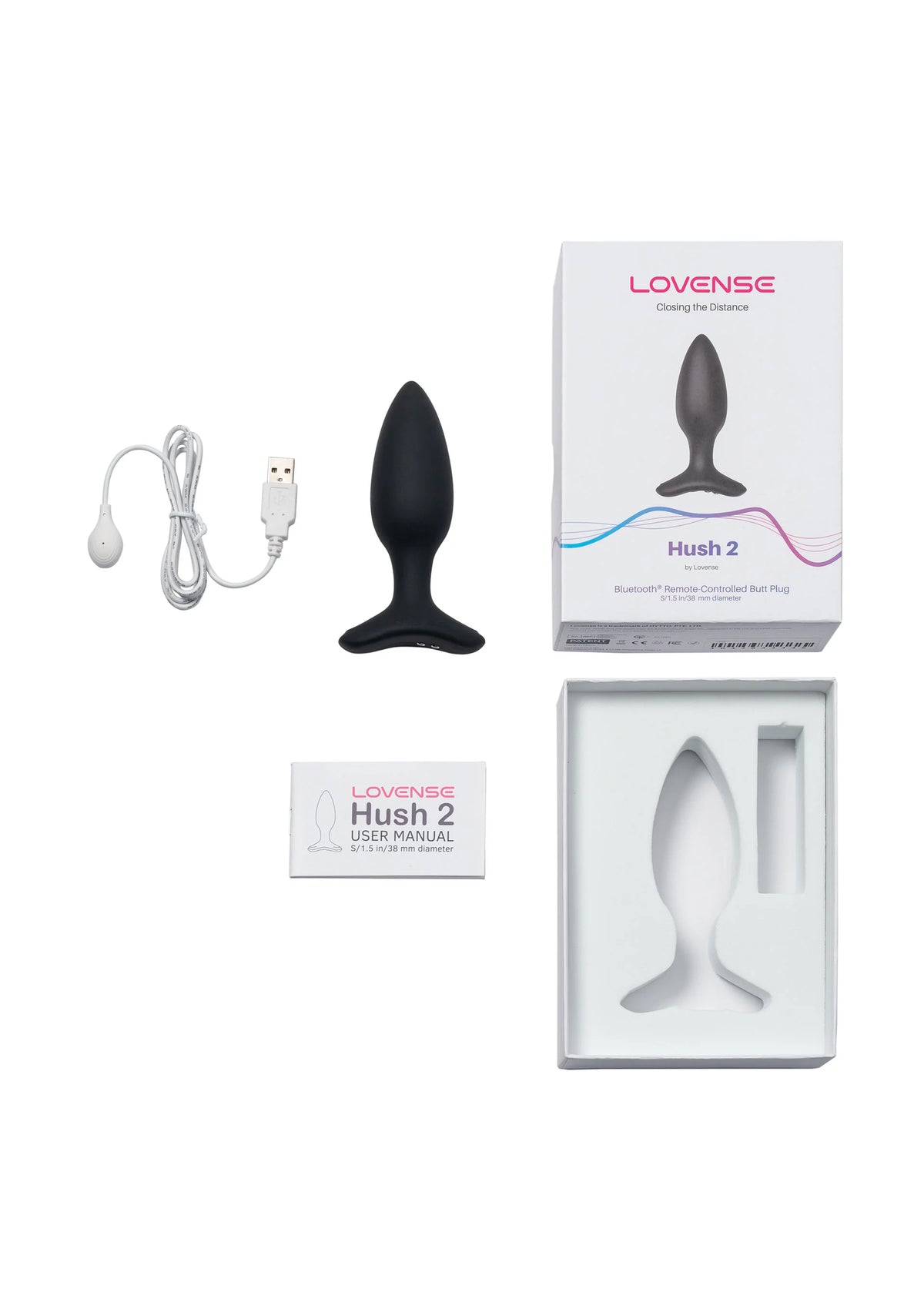 Bestel: Hush 2 - 1.5 Inch by Lovense - bij Happytoys: de erotische sex webshop | liever Happy dan Easy ⭐⭐⭐⭐⭐
