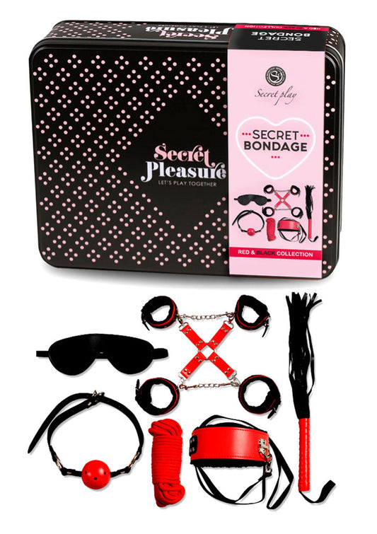 Bestel: Bondage Kit Two Colours by Secret Play - bij Happytoys: de erotische sex webshop | liever Happy dan Easy ⭐⭐⭐⭐⭐ - Rood - 44301 - RED