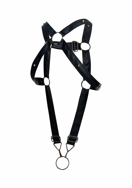 Bestel: DNGEON Cross Cockring Harness - bij Happytoys: de erotische sex webshop | liever Happy dan Easy ⭐⭐⭐⭐⭐