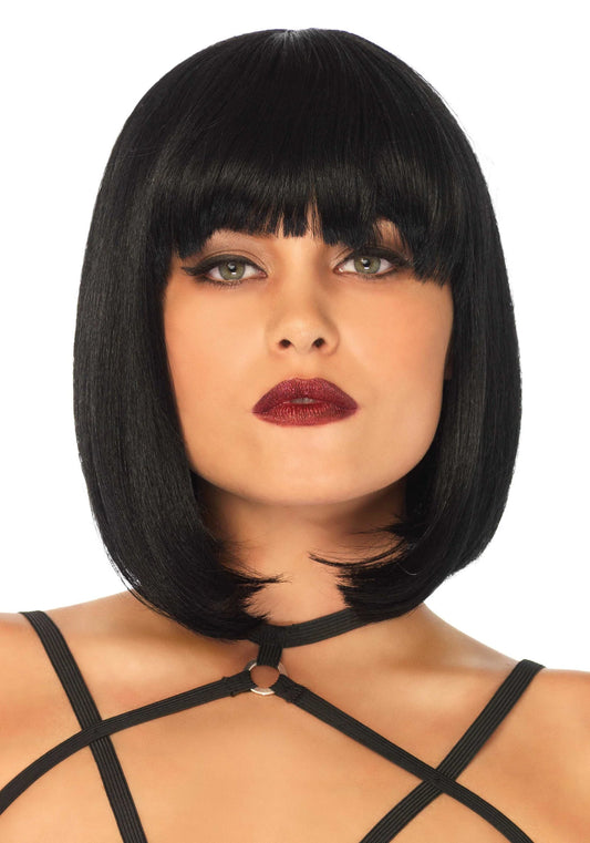 Bestel: Short Natural Bob Wig by Leg Avenue - bij Happytoys: de erotische sex webshop | liever Happy dan Easy ⭐⭐⭐⭐⭐ - Default Title - 87800 - BLACK - O/S