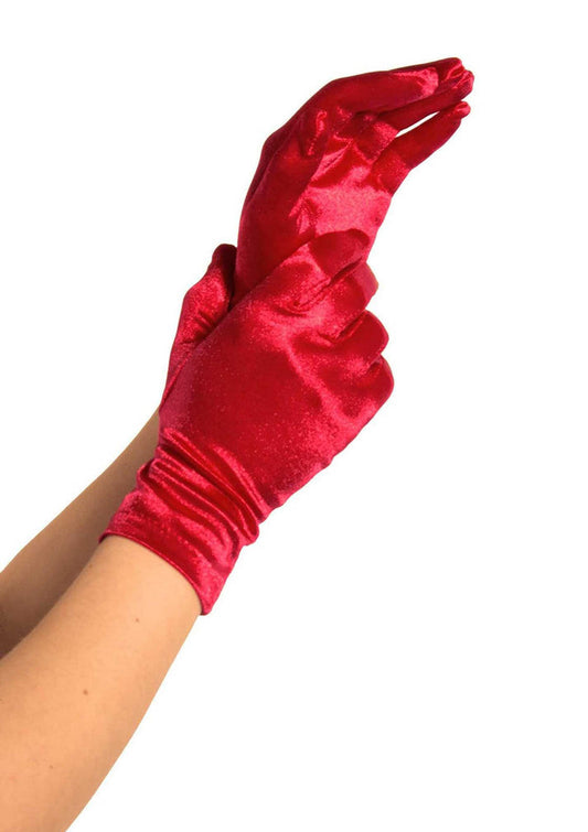 Bestel: Wrist Length Satin Gloves by Leg Avenue - bij Happytoys: de erotische sex webshop | liever Happy dan Easy โญโญโญโญโญ - Rood - 88009 - RED - O/S