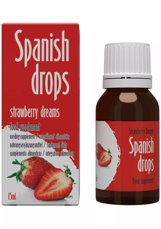 Bestel: Spanish Drops 15 ml by Cobeco - bij Happytoys: de erotische sex webshop | liever Happy dan Easy ⭐⭐⭐⭐⭐ - Strawberry - 92550 - STRAWBERRY - 15