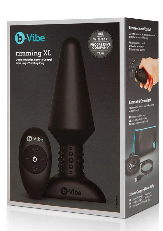 Rimming Plug XL by B-Vibe - Happytoys Sexshop: online sex shop for Feeling Happy & Easy π - Discreet geleverd