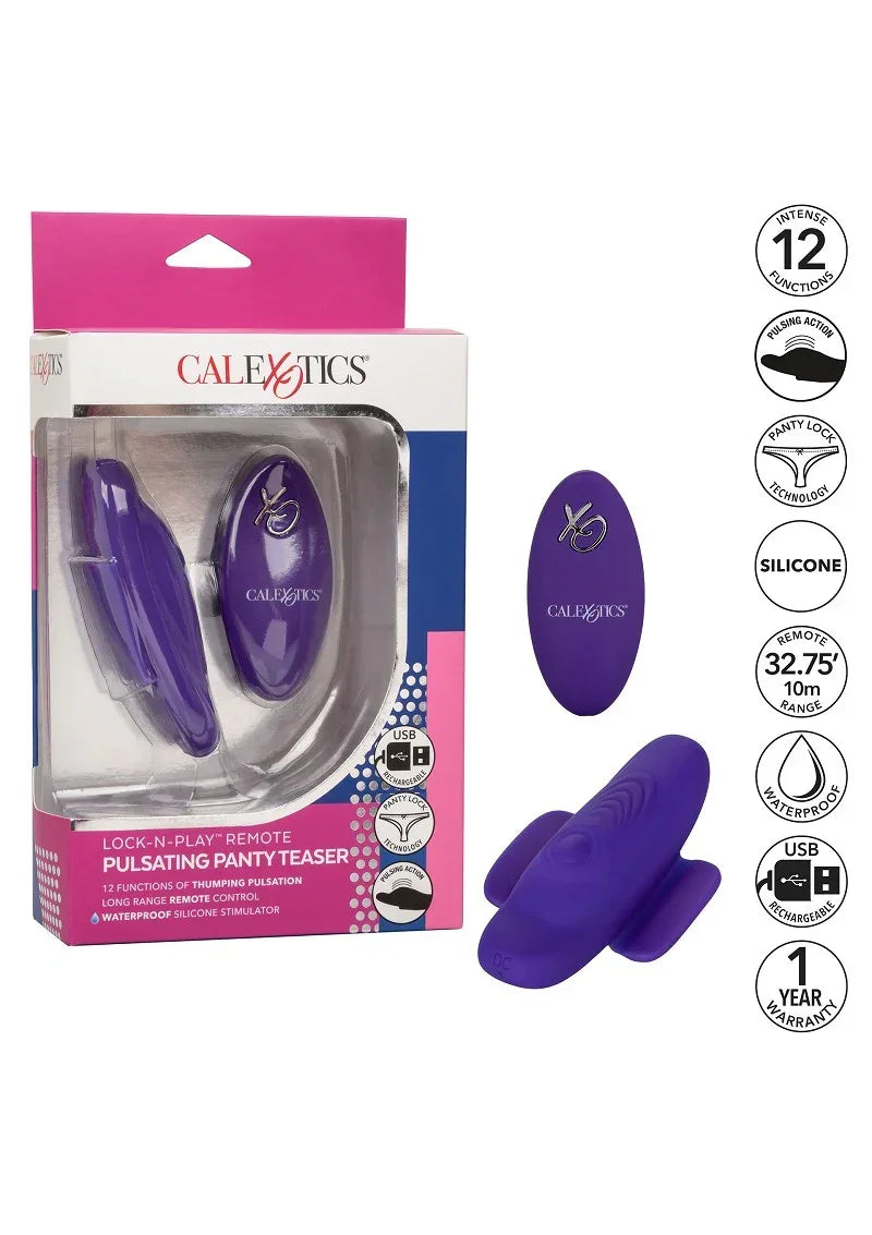 Lock-N-Play Remote Pulsating Panty Teaser @ CalExotics - Happytoys Sexshop: online sex shop for Feeling Happy & Easy ๐ - Discreet geleverd