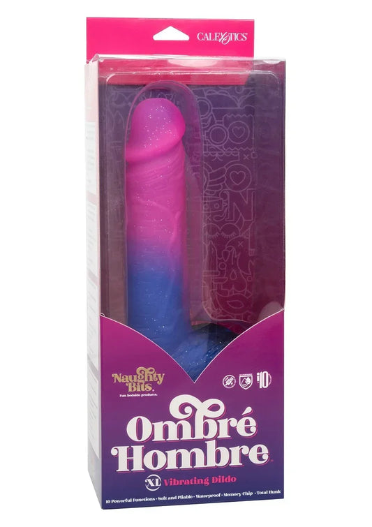 CalExoticsNaughtyBitsOmbreHombreXLVibratingDildo2 @ Happytoys Sexshop: online sex shop for Feeling Happy & Easy π the erotic store owned by a woman