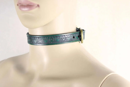 Day Collar Elegant Leather Choker for Submissive - Happytoys Sexshop: online sex shop for Feeling Happy & Easy π - Discreet geleverd