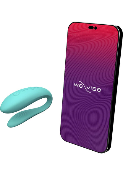 Bestel: Sync Lite App Controlled Couples Vibrator by We - Vibe - bij Happytoys: de erotische sex webshop | liever Happy dan Easy ⭐⭐⭐⭐⭐ - Aqua - 10008 - AQUA
