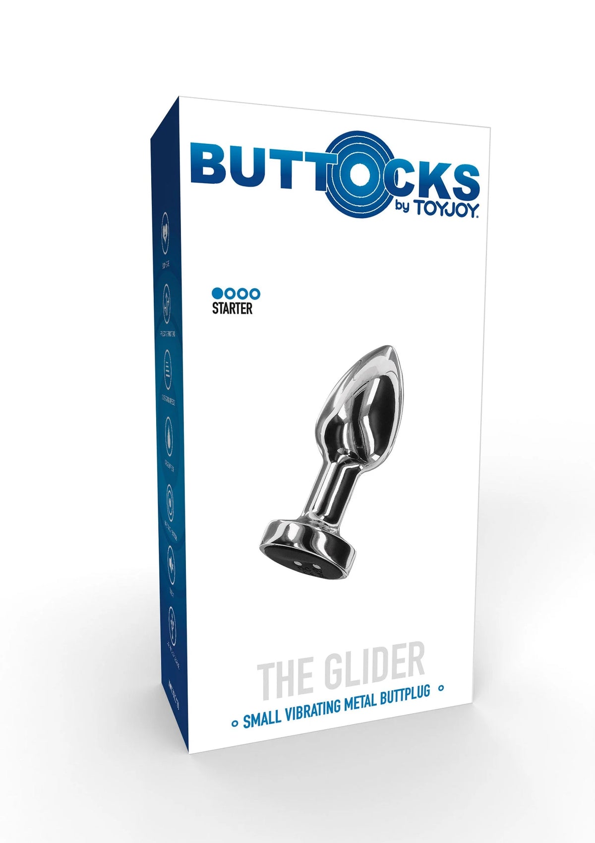 Bestel: Buttocks The Glider Vibrating Plug Small Buttplug S by ToyJoy - bij Happytoys: de erotische sex webshop | liever Happy dan Easy ⭐⭐⭐⭐⭐