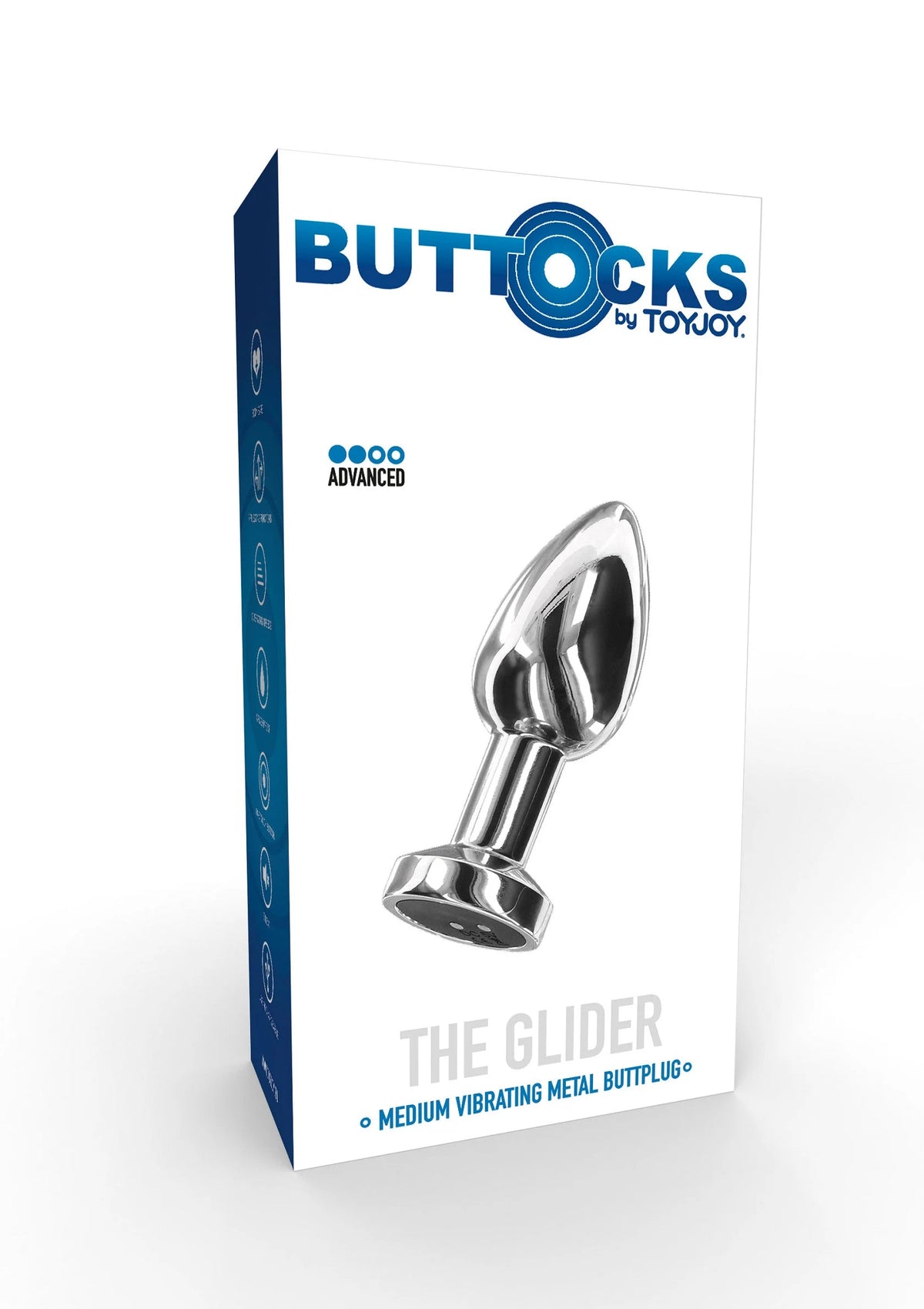 Bestel: Buttocks The Glider Vibrating butPlug Medium M by ToyJoy - bij Happytoys: de erotische sex webshop | liever Happy dan Easy ⭐⭐⭐⭐⭐