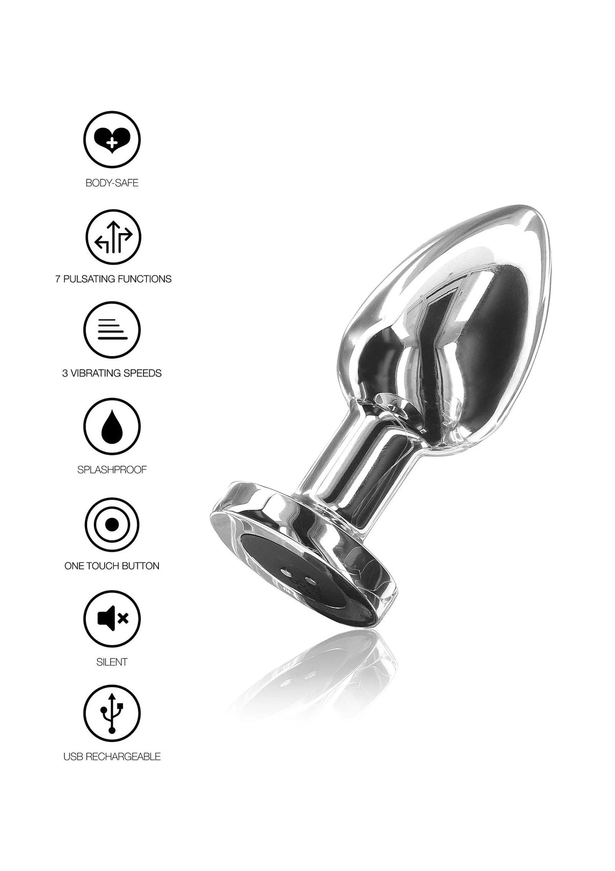 Bestel: Buttocks The Glider Vibrating butPlug Medium M by ToyJoy - bij Happytoys: de erotische sex webshop | liever Happy dan Easy ⭐⭐⭐⭐⭐