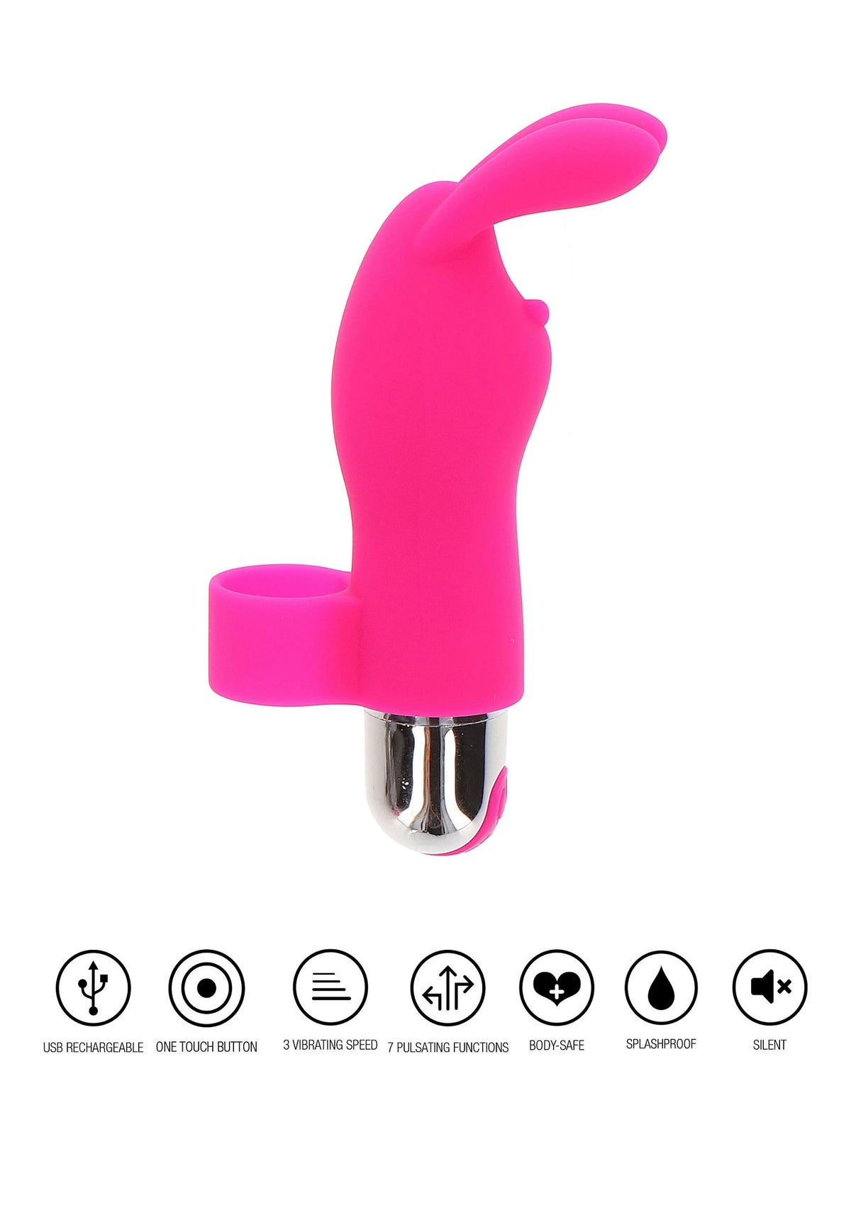 Bestel: Finger Vibe Bunny Pleaser finger vibrator Rechargeable by ToyJoy - bij Happytoys: de erotische sex webshop | liever Happy dan Easy ⭐⭐⭐⭐⭐