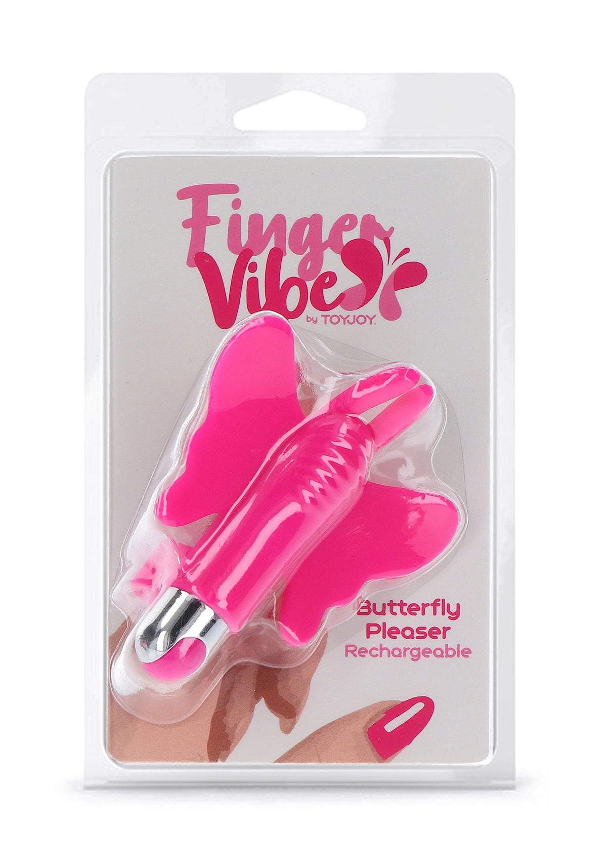 Bestel: Finger Vibe Butterfly Pleaser Rechargeable by ToyJoy - bij Happytoys: de erotische sex webshop | liever Happy dan Easy ⭐⭐⭐⭐⭐