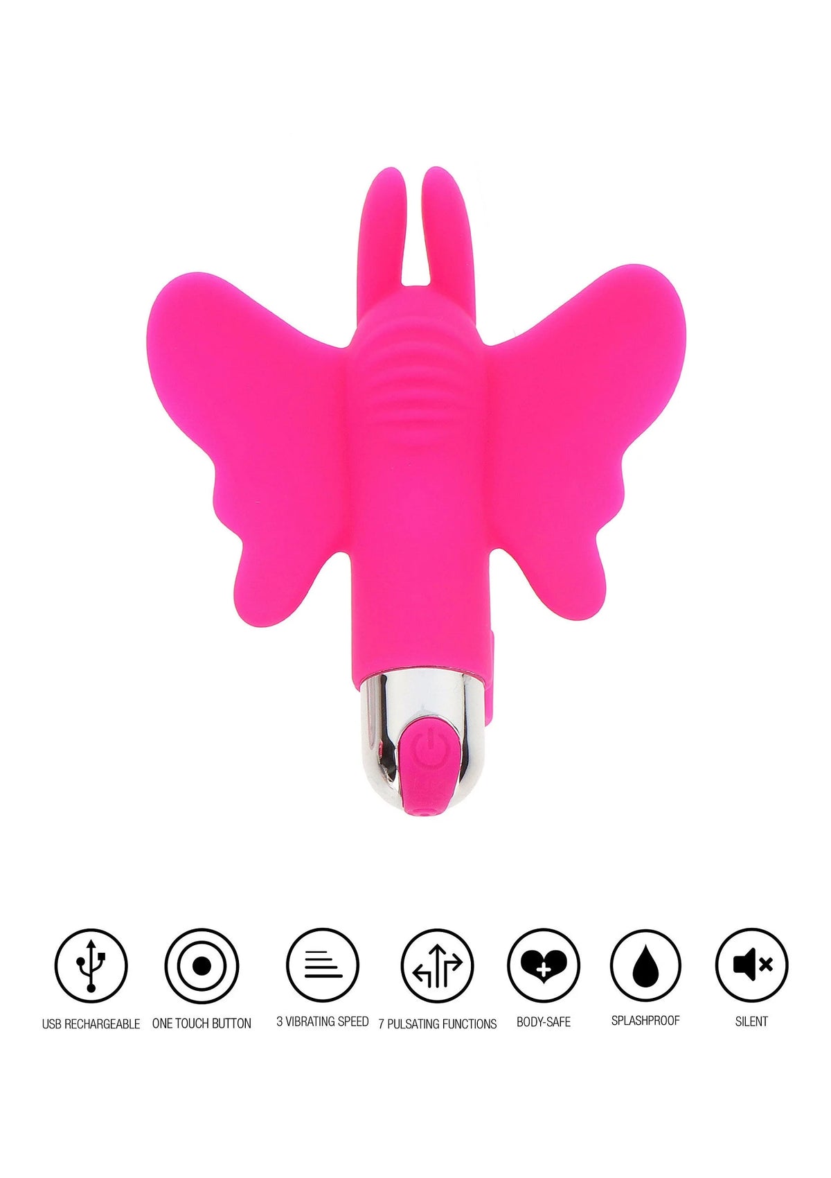 Bestel: Finger Vibe Butterfly Pleaser Rechargeable by ToyJoy - bij Happytoys: de erotische sex webshop | liever Happy dan Easy ⭐⭐⭐⭐⭐