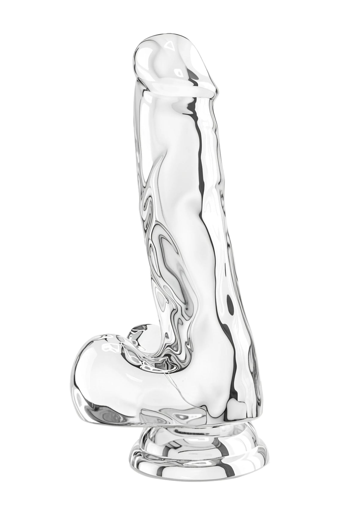 Bestel: Get Real Clear Dildo with Balls 6' by ToyJoy - bij Happytoys: de erotische sex webshop | liever Happy dan Easy ⭐⭐⭐⭐⭐ - Default Title - 10124 - CLEAR