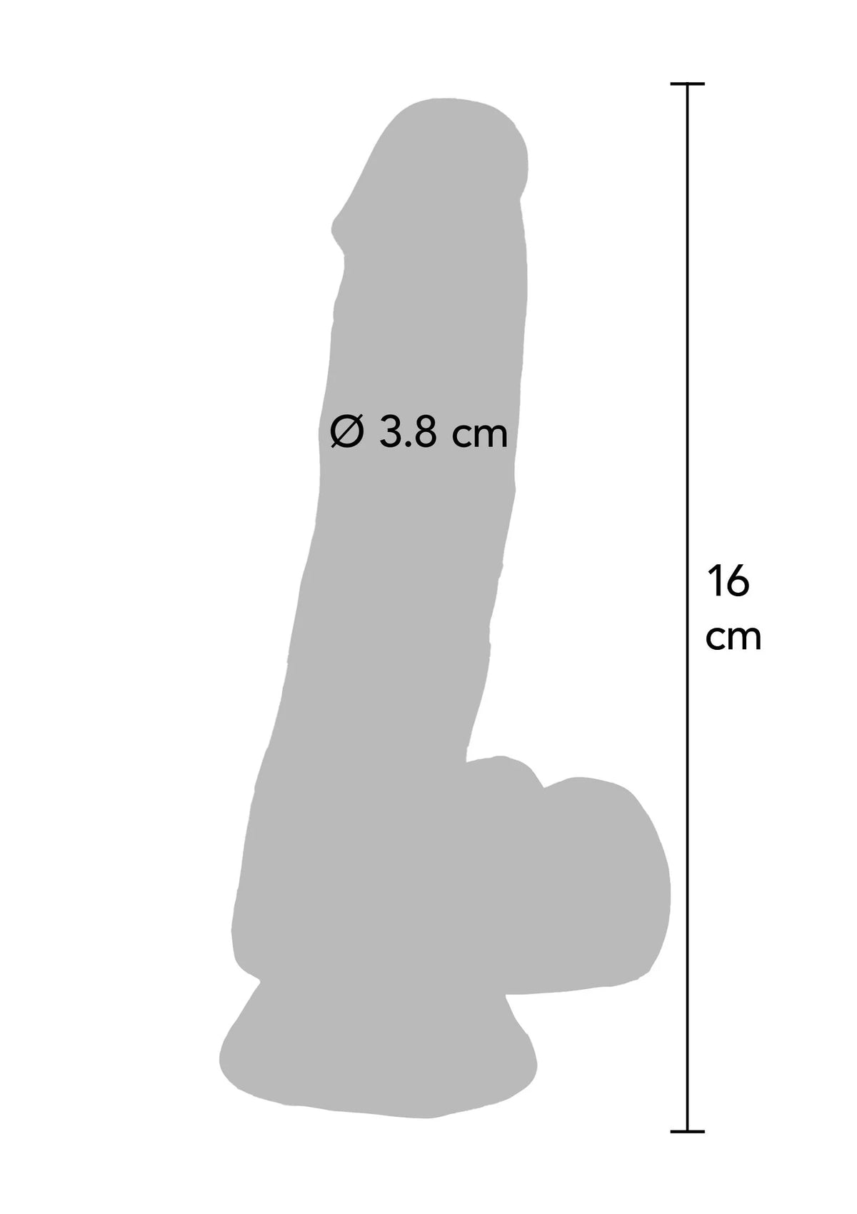 Bestel: Get Real Clear Dildo with Balls 6' by ToyJoy - bij Happytoys: de erotische sex webshop | liever Happy dan Easy ⭐⭐⭐⭐⭐