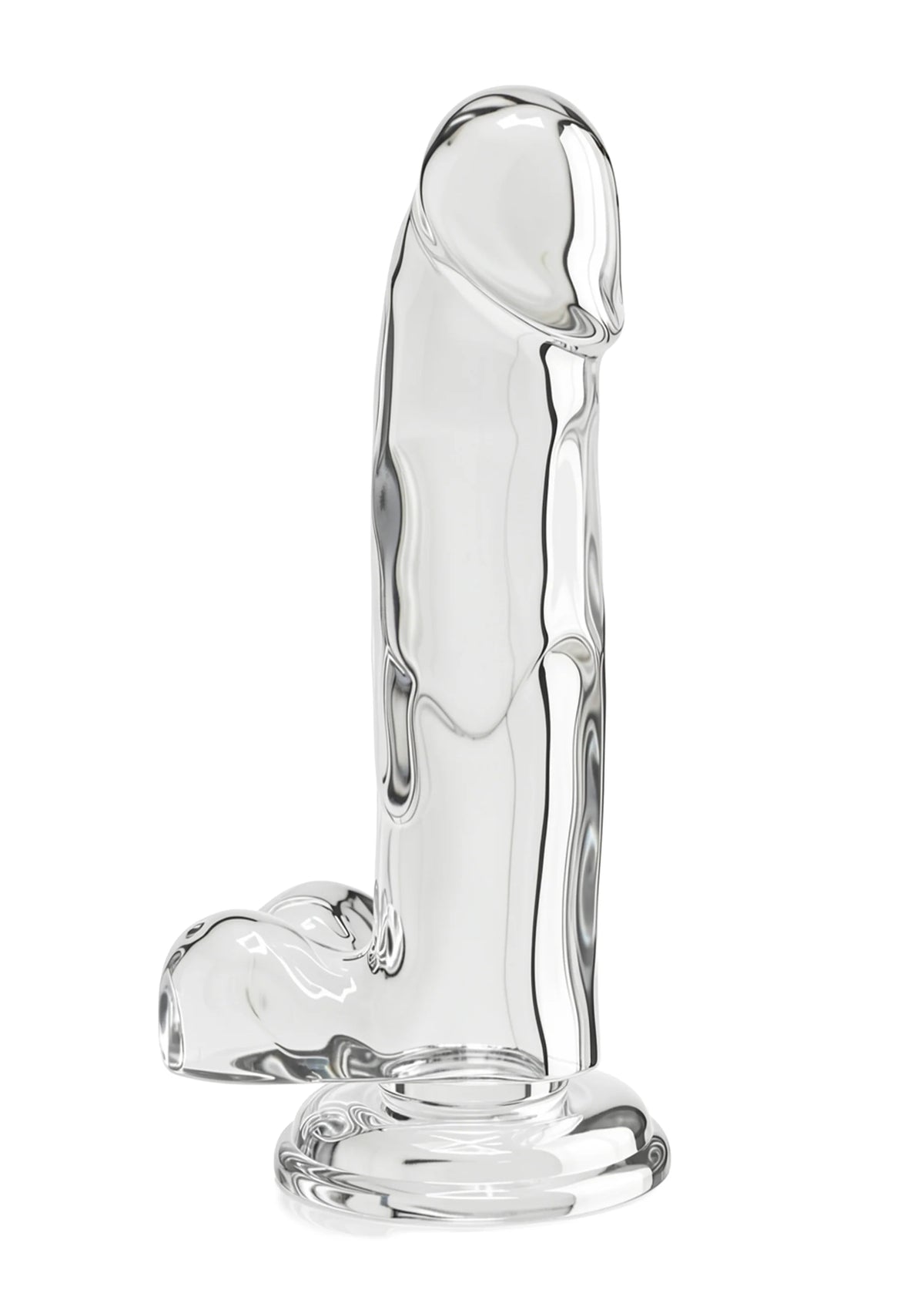 Bestel: Get Real Clear Dildo with Balls 7' by ToyJoy - bij Happytoys: de erotische sex webshop | liever Happy dan Easy ⭐⭐⭐⭐⭐ - Default Title - 10125 - CLEAR