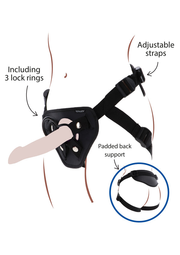 Bestel: Strap - On Full Cover Harness by ToyJoy Get Real - bij Happytoys: de erotische sex webshop | liever Happy dan Easy ⭐⭐⭐⭐⭐
