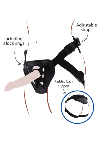 Bestel: Strap - On Full Cover Harness by ToyJoy Get Real - bij Happytoys: de erotische sex webshop | liever Happy dan Easy ⭐⭐⭐⭐⭐