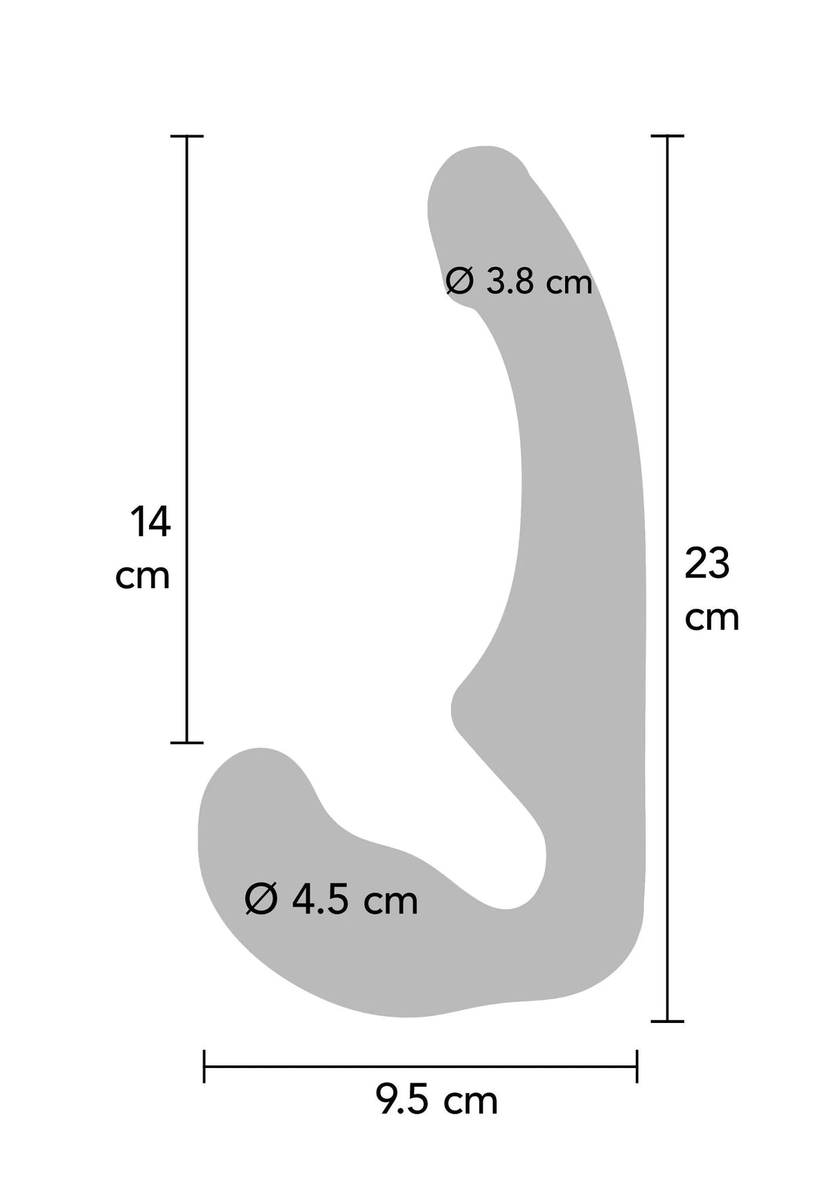 Bestel: Strapless Strap - on Silicone 23 cm by ToyJoy - bij Happytoys: de erotische sex webshop | liever Happy dan Easy ⭐⭐⭐⭐⭐