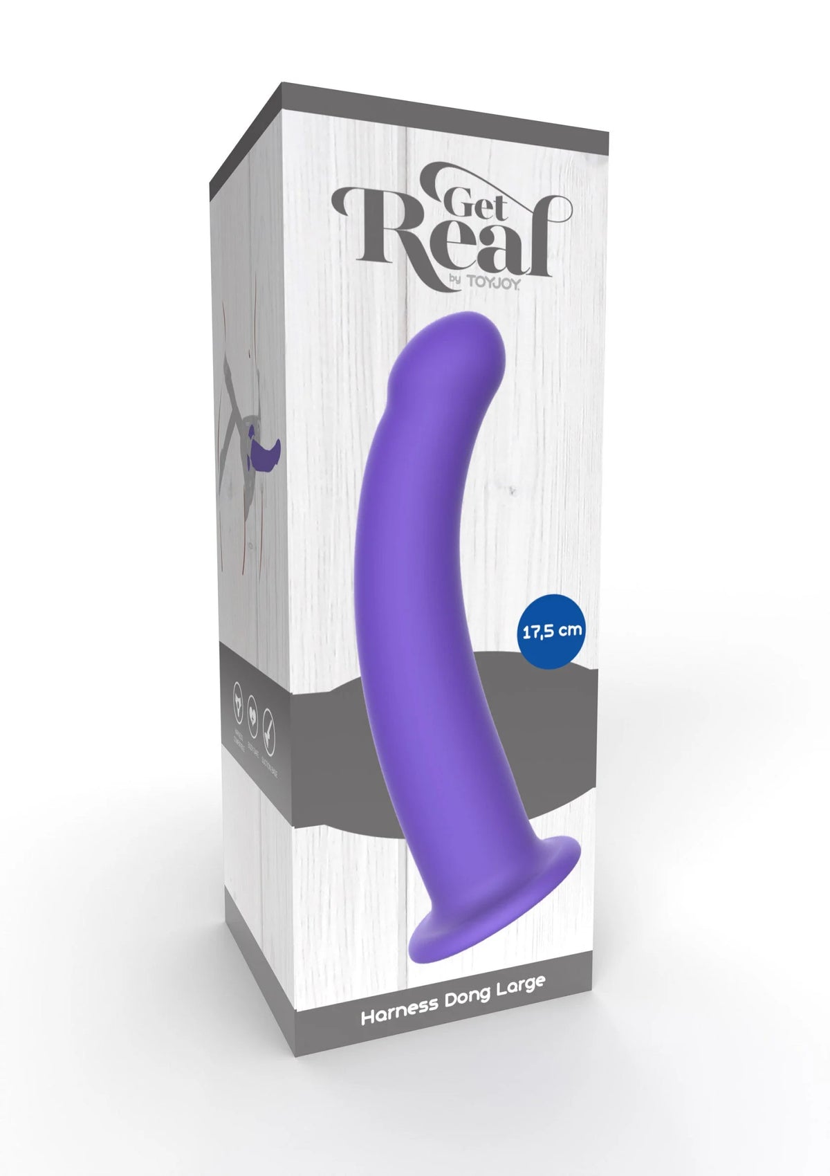 Bestel: Get Real Harness Dong L by ToyJoy - bij Happytoys: de erotische sex webshop | liever Happy dan Easy ⭐⭐⭐⭐⭐