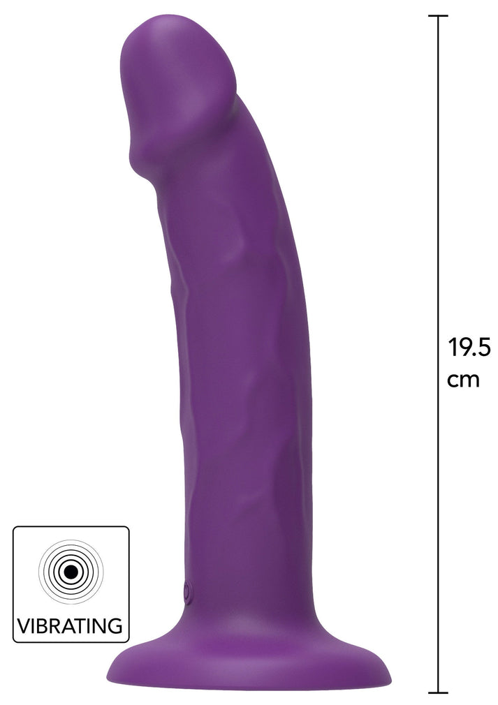 Bestel: Harness Dong Vibrating Silicone 19.5 cm by ToyJoy Get Real - bij Happytoys: de erotische sex webshop | liever Happy dan Easy ⭐⭐⭐⭐⭐