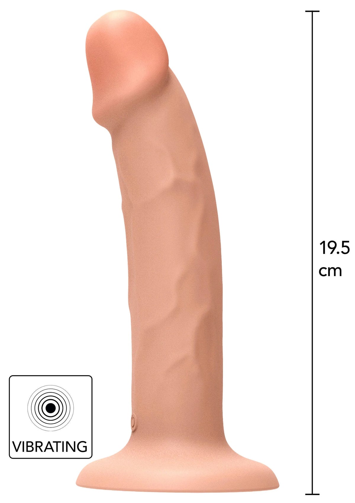 Bestel: Harness Dong Vibrating Silicone 19.5 cm by ToyJoy Get Real - bij Happytoys: de erotische sex webshop | liever Happy dan Easy ⭐⭐⭐⭐⭐