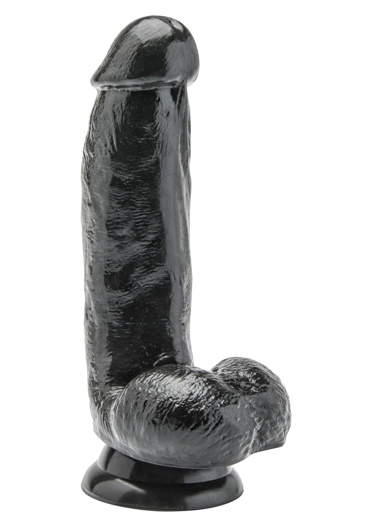 Bestel: Dildo PVC 15 cm Skin by ToyJoy - bij Happytoys: de erotische sex webshop | liever Happy dan Easy ⭐⭐⭐⭐⭐ - Zwart - 10165 - BLACK