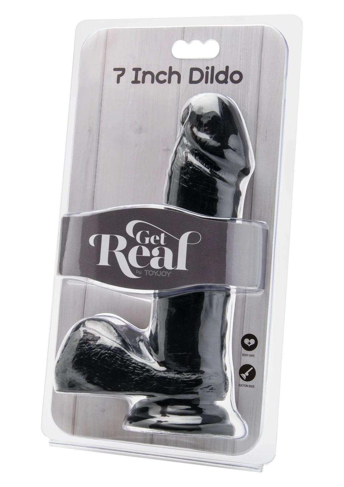 Bestel: Dildo PVC 18 cm Black by ToyJoy - bij Happytoys: de erotische sex webshop | liever Happy dan Easy ⭐⭐⭐⭐⭐