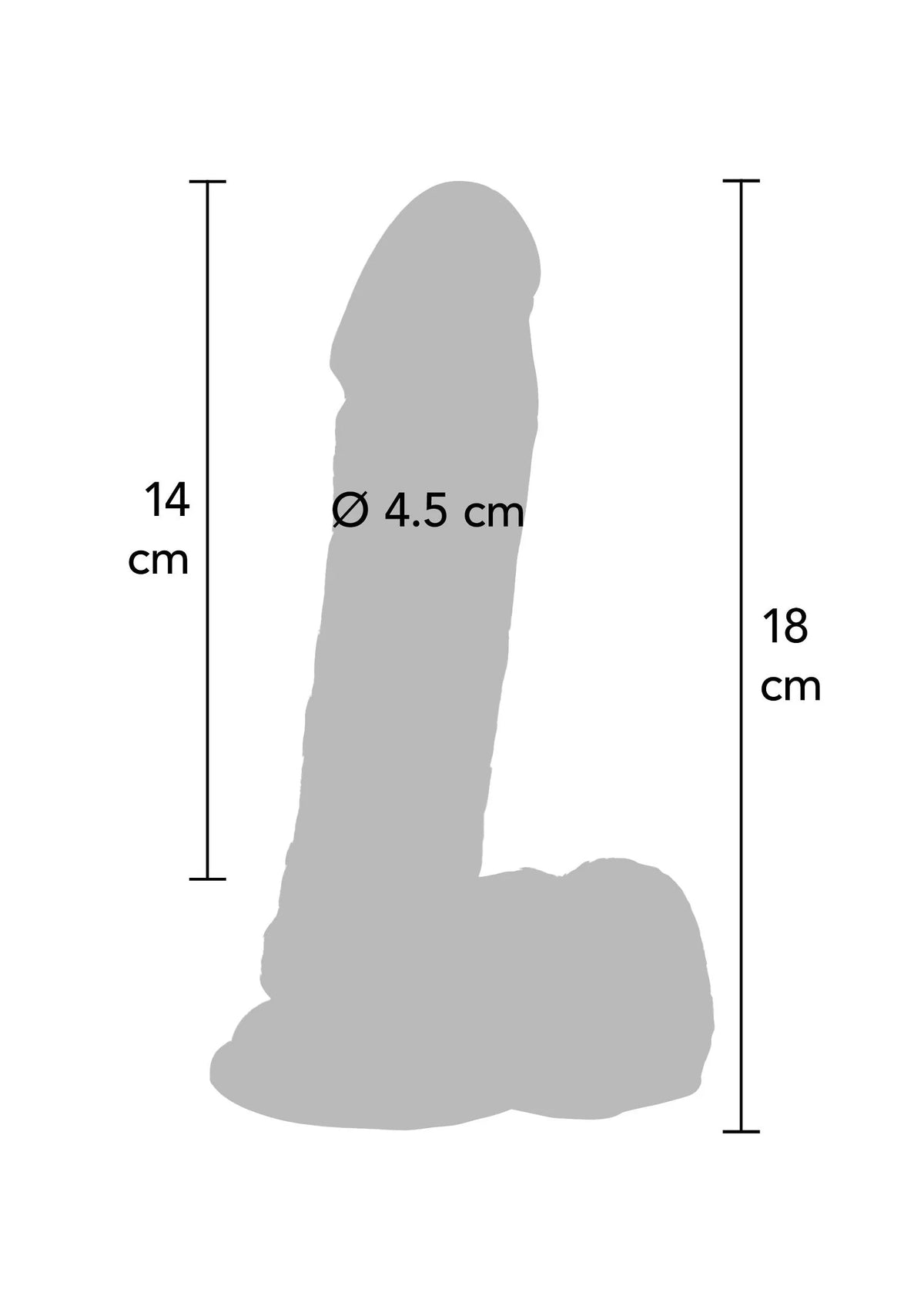 Bestel: Dildo PVC 18 cm Skin ToyJoy - bij Happytoys: de erotische sex webshop | liever Happy dan Easy ⭐⭐⭐⭐⭐