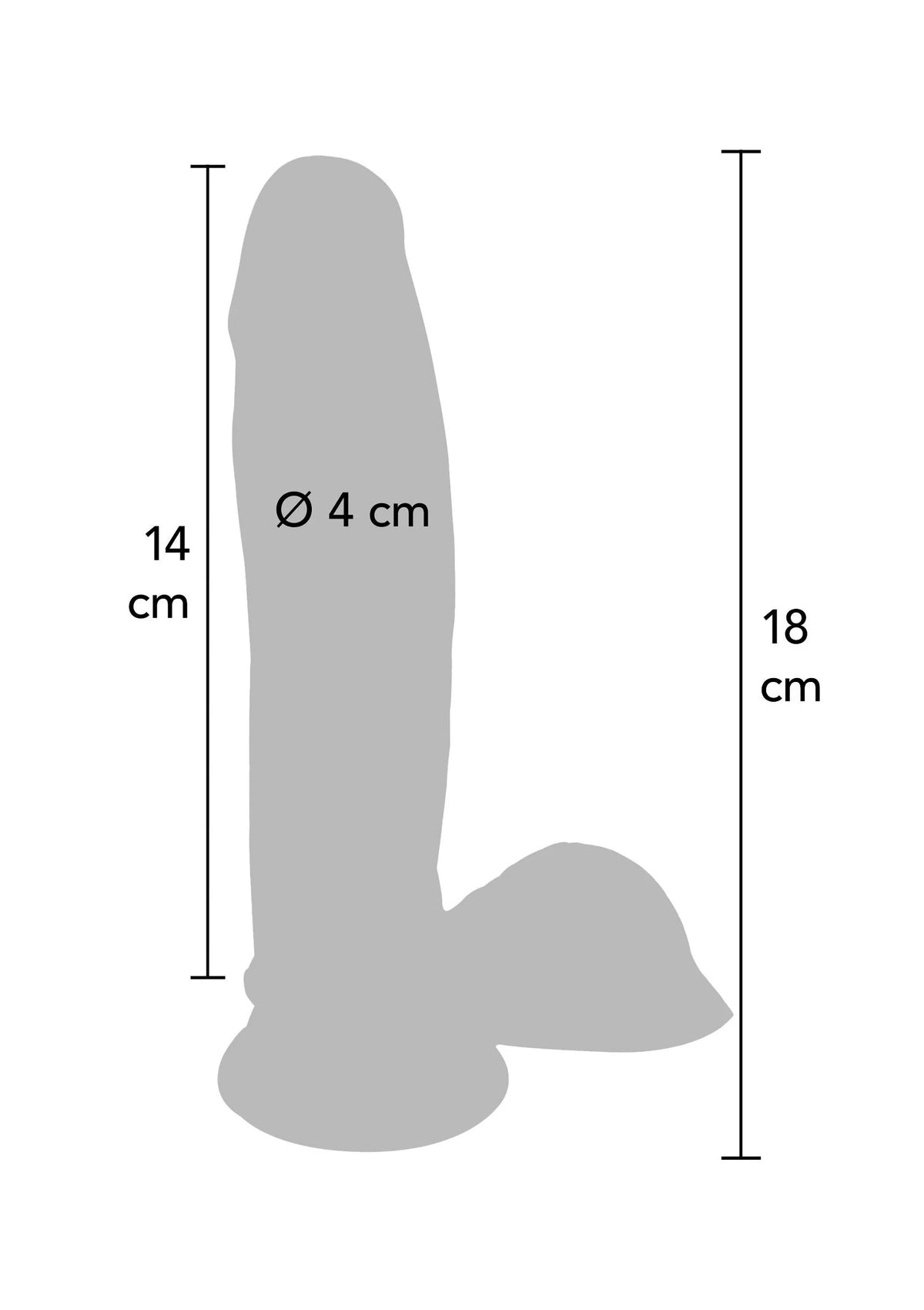 Bestel: ToyJoy Get Real Dual Density Dildo 7' Balls - bij Happytoys: de erotische sex webshop | liever Happy dan Easy ⭐⭐⭐⭐⭐