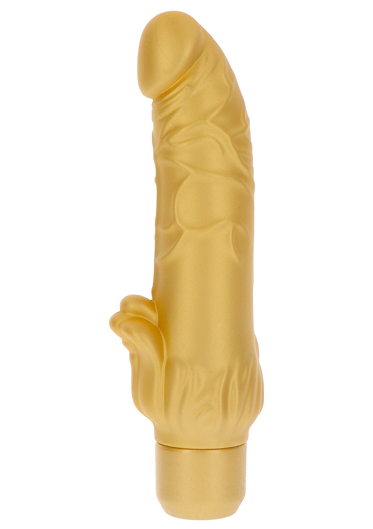 Bestel: Gold Dicker Stim Vibrator 22 cm by ToJoy Get Real - bij Happytoys: de erotische sex webshop | liever Happy dan Easy ⭐⭐⭐⭐⭐