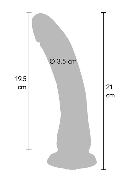 Bestel: Get Real Silicone Dong 8.5' by ToyJoy - bij Happytoys: de erotische sex webshop | liever Happy dan Easy ⭐⭐⭐⭐⭐