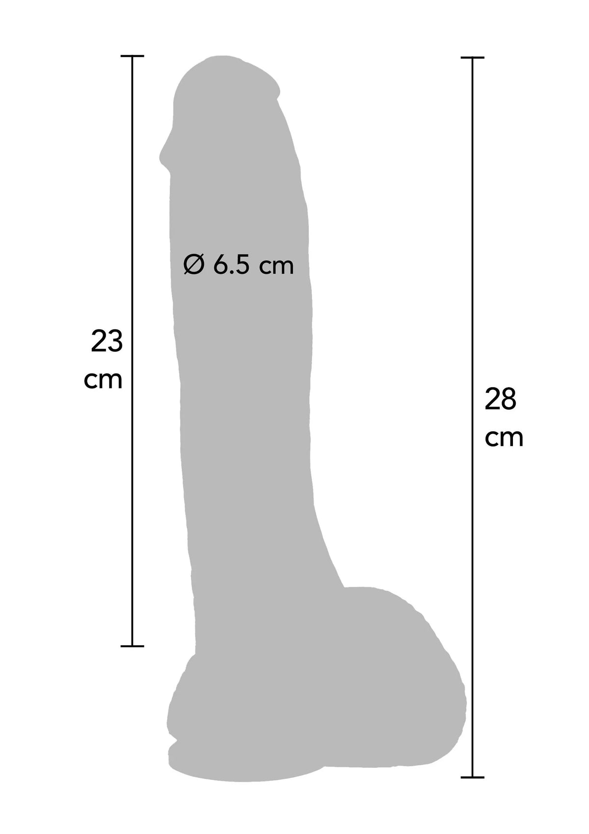 Bestel: Extreme XXL Dildo PVC 28 cm - bij Happytoys: de erotische sex webshop | liever Happy dan Easy ⭐⭐⭐⭐⭐