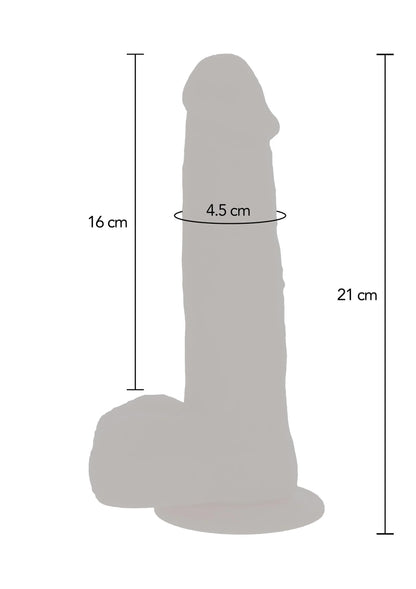 Bestel: Naked Beaded Dildo Silicone 21 cm by ToyJoy - bij Happytoys: de erotische sex webshop | liever Happy dan Easy ⭐⭐⭐⭐⭐
