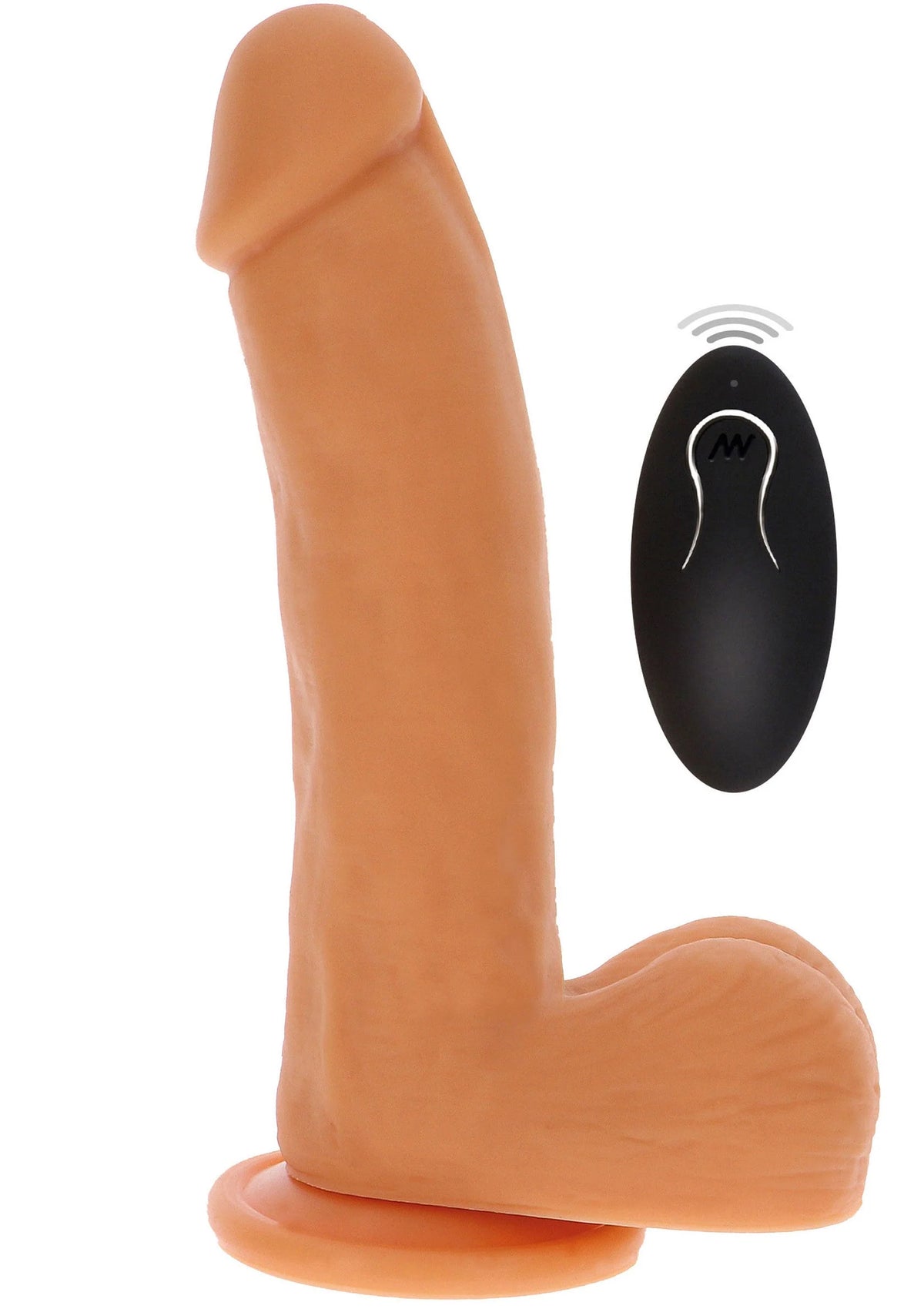 Bestel: Naked Thrusting Dildo Silicone 19.5 cm by ToyJoy - bij Happytoys: de erotische sex webshop | liever Happy dan Easy ⭐⭐⭐⭐⭐ - Default Title - 10212 - SKIN