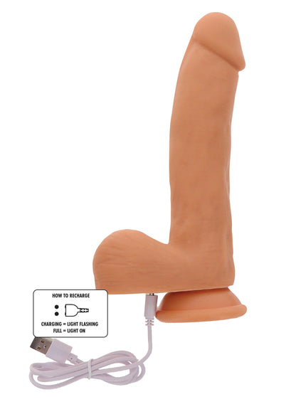 Bestel: Naked Thrusting Dildo Silicone 19.5 cm by ToyJoy - bij Happytoys: de erotische sex webshop | liever Happy dan Easy ⭐⭐⭐⭐⭐