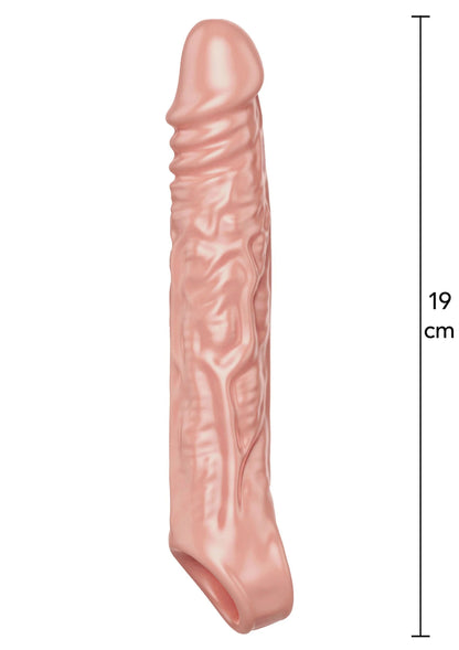 Bestel: Extension Sleeve TPE Large 19 cm by YoyJoy - bij Happytoys: de erotische sex webshop | liever Happy dan Easy ⭐⭐⭐⭐⭐ - Skin - 10214 - SKIN